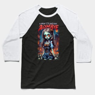 Kawaii Steampunk Zombie Baseball T-Shirt